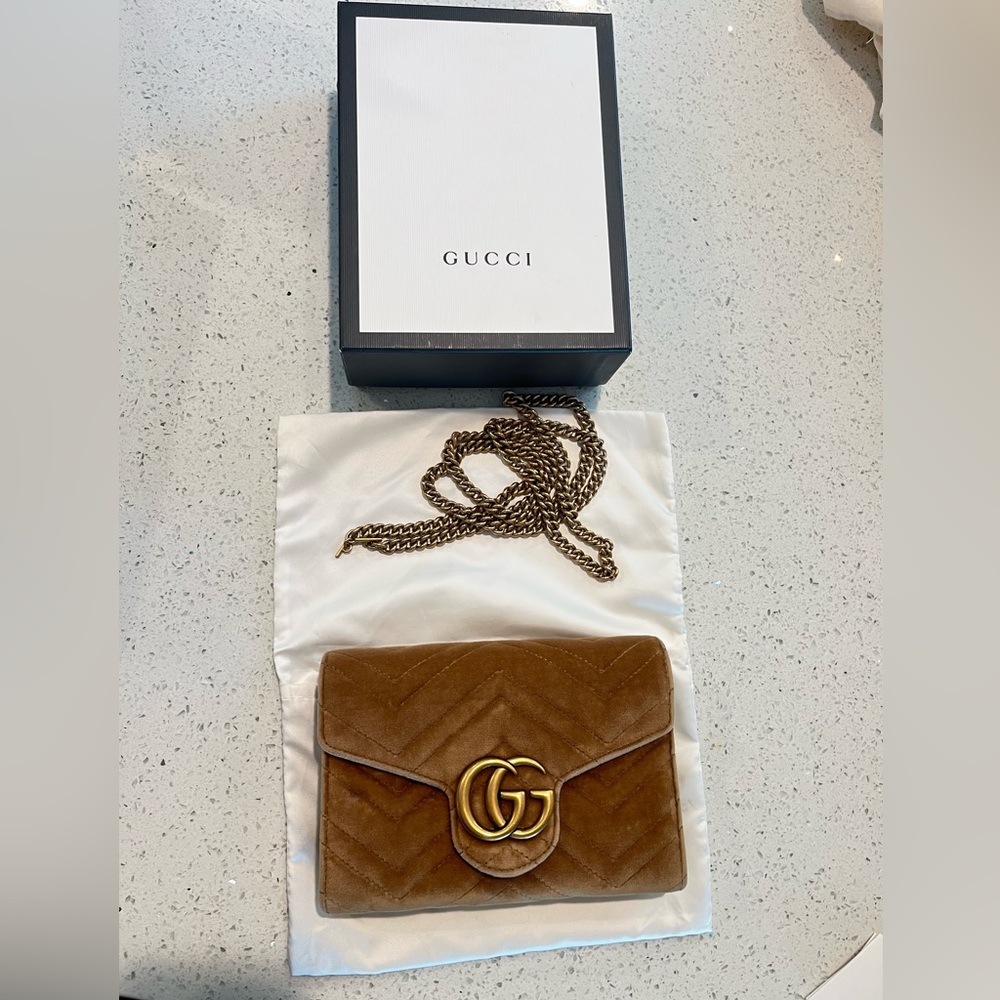 Gucci Brown Crossbody Bag with GG Logo
